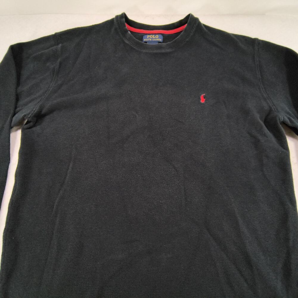 Polo Ralph Lauren Pullover Long Sleeve Sweatshirt Mens Size 2XL Black Red